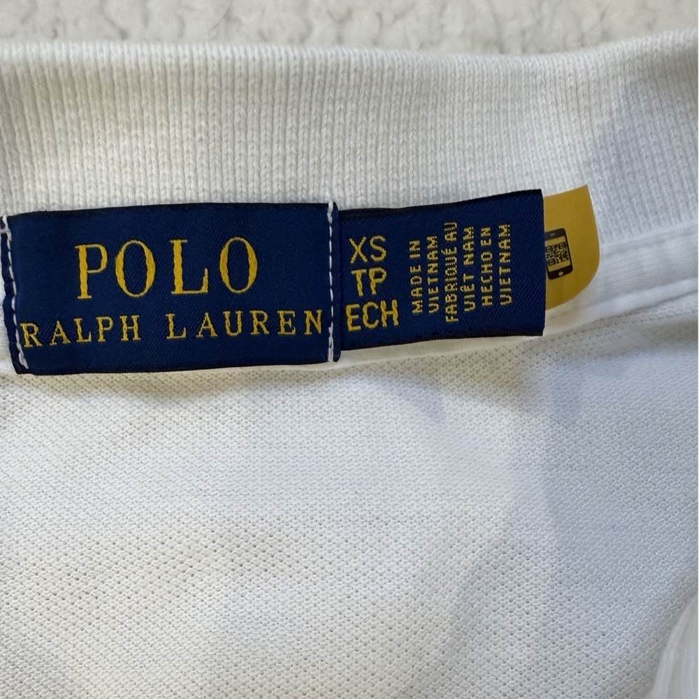 *Rare* Ralph Lauren Blue Label White Polo Shirt with Sailboat Design - Picture 3 of 4
